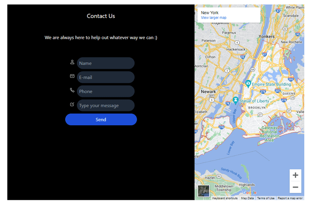 Contact Form UI design Tailwind CSS 