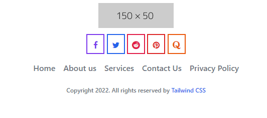  Footer UI design with code by tailblocks.shop