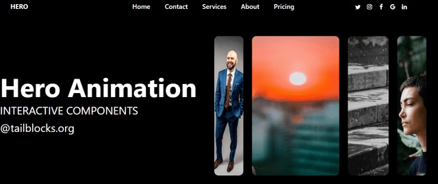  Header Tailwind CSS Blocks - Tailblocks