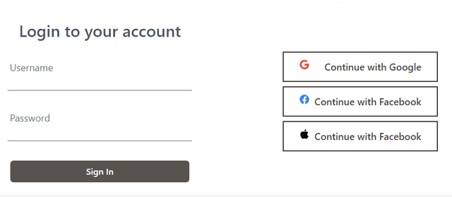  Login Page for web design
