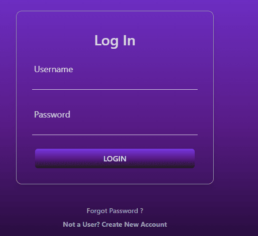  Login Page for web design