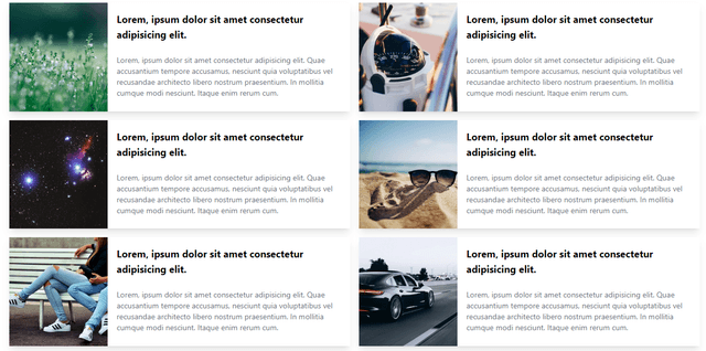 Post UI for web design Tailwind 