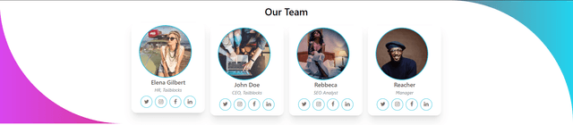  Team Tailwind CSS Blocks - Tailblocks